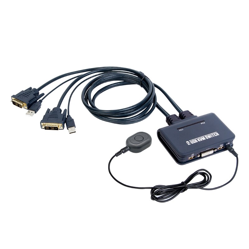 2 Ʈ USB 2.0 DVI KVM ġ   ó 2 ǻ/2 PC  Ű 콺 Ʈ,  1 